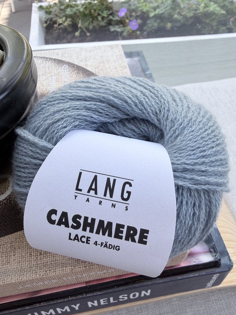 Lang Yarns Cashmere Lace 33 Blauwgrijs – mega korting!, Ophalen of Verzenden, Nieuw, Breien of Haken, Wol of Garen