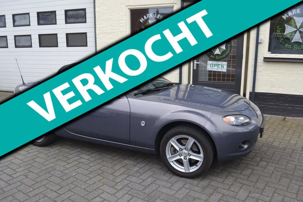 Mazda MX-5 1.8 Exclusive Leder/Verw. stoelen/Airco Gerevisee, 127 pk, Achterwielaandrijving, Gebruikt, Zwart