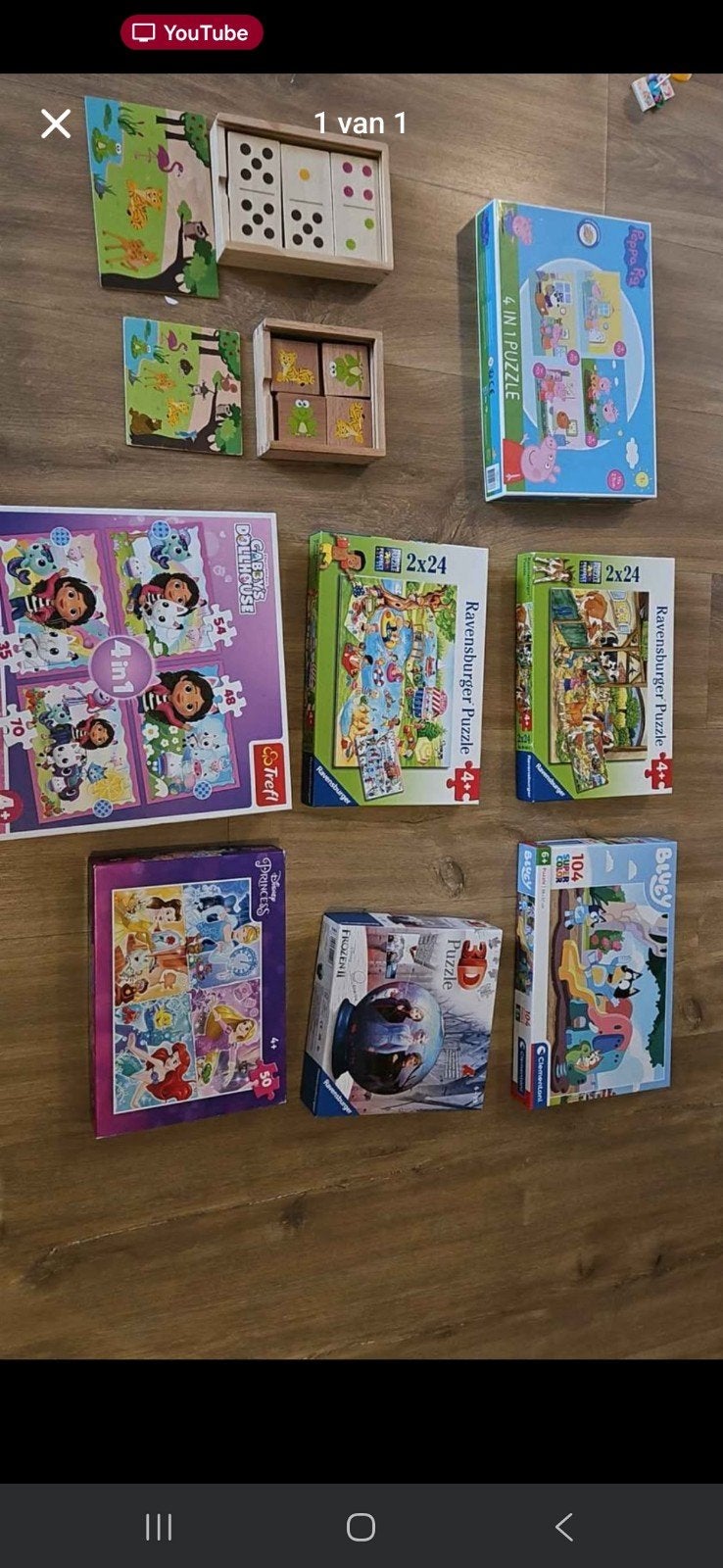 Diverse puzzels en spellen voor kinderen, Ophalen, Meer dan 50 stukjes, Gebruikt