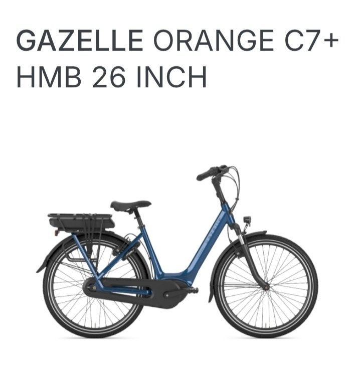 Gazelle E-Bike., Ophalen, Nieuw, Minder dan 47 cm, 50 km per accu of meer