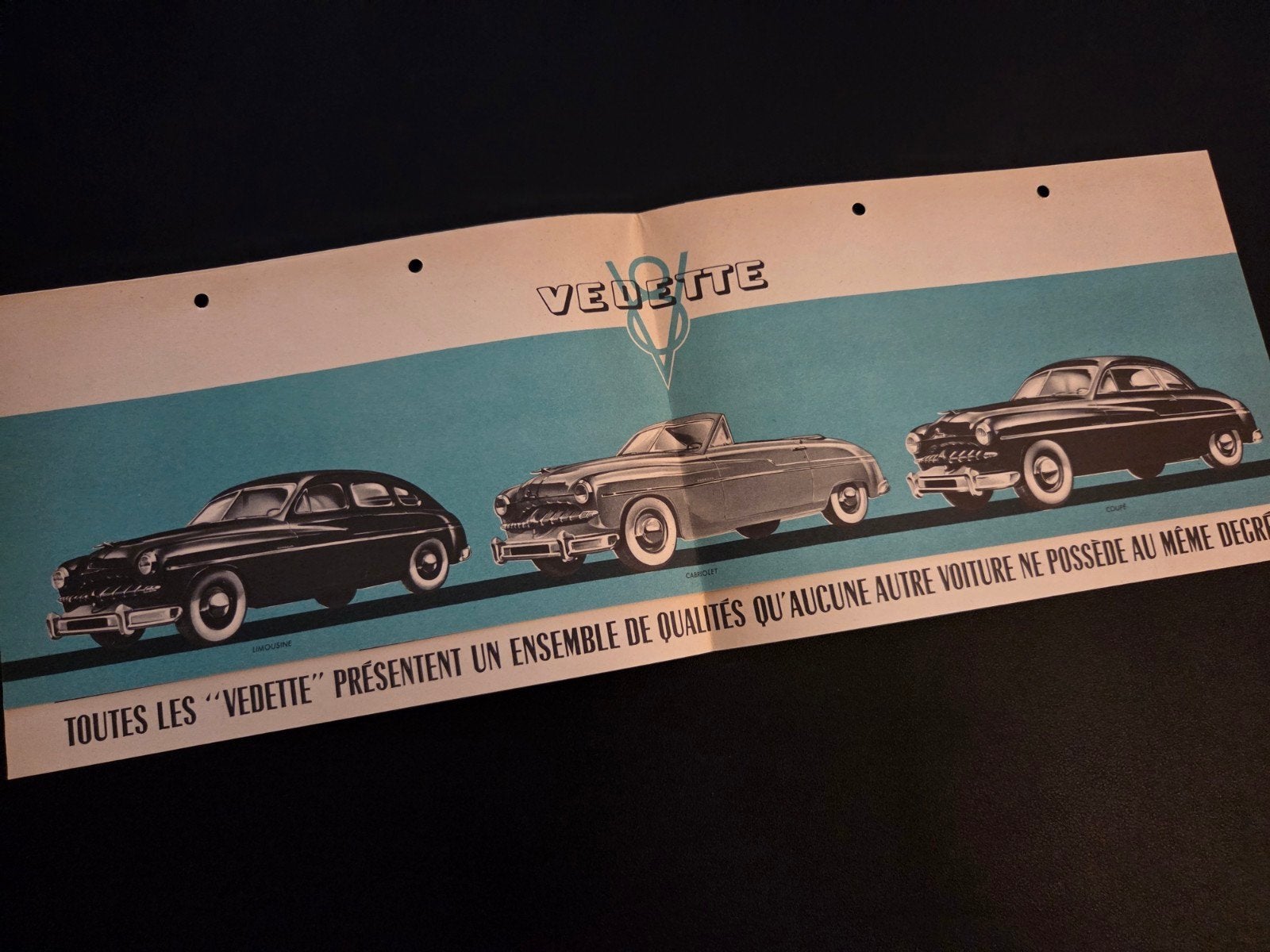 Brochure Ford Vedette, Ophalen of Verzenden, Zo goed als nieuw, Ford