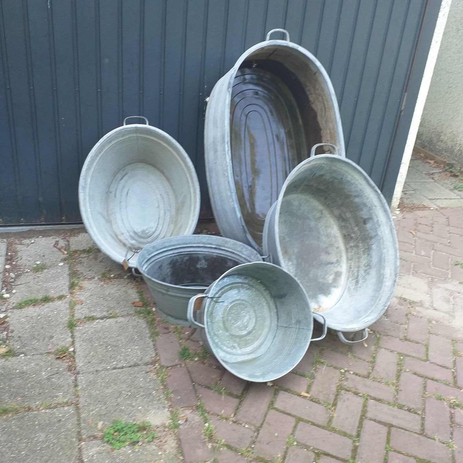 zinken teil , vuilnisemmer, gieter, emmer v.a 10,-, Ophalen