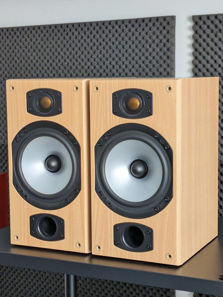 Monitor Audio Bronze B2 (+ center), nieuwstaat met beugels, Basreflex, Ophalen of Verzenden, Zo goed als nieuw, 60 tot 120 watt