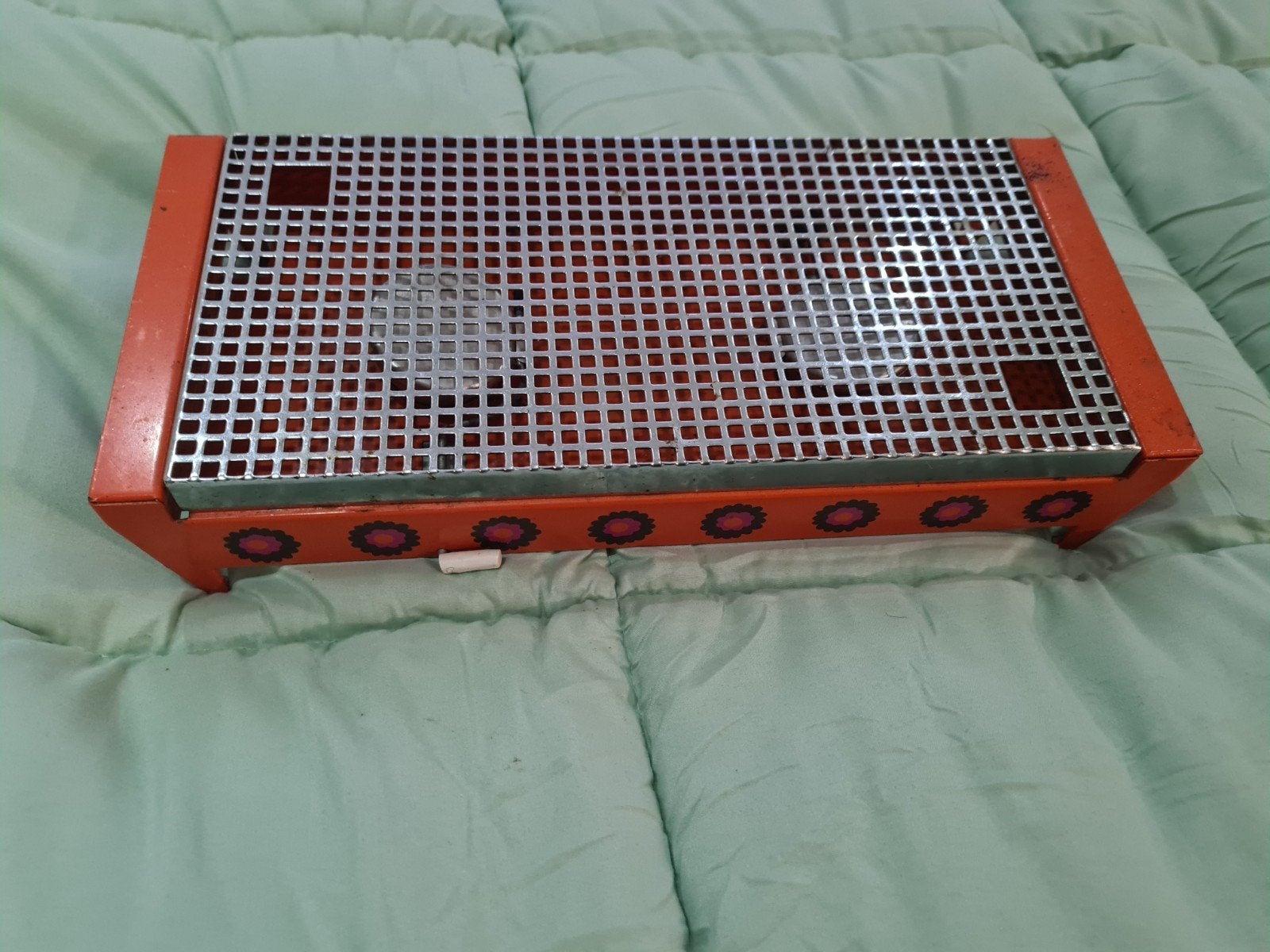 Vintage Warmhoudplaat - Oranje Retro Design, Ophalen of Verzenden