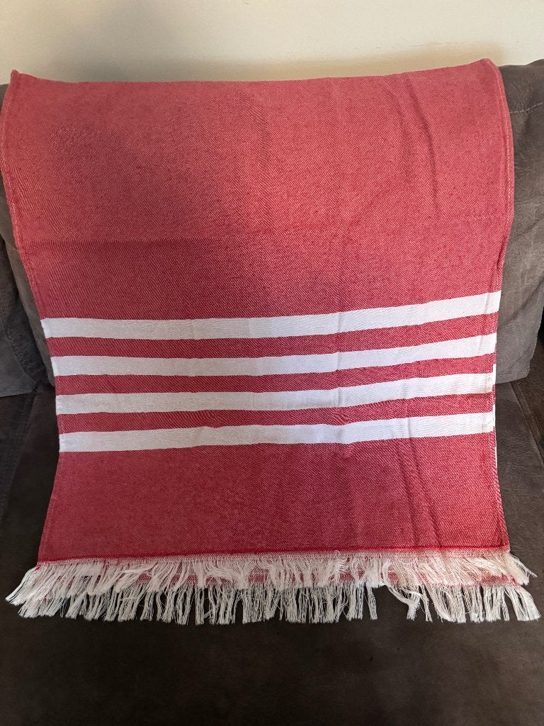 strandlaken, Ophalen, Zo goed als nieuw, Rood, Handdoek