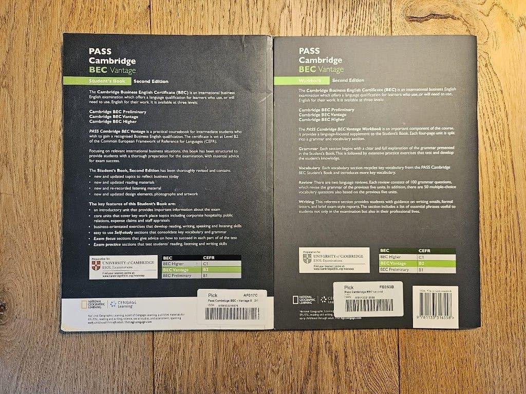 PASS Cambridge BEC Vantage Student's Book & Workbook, Gelezen, Gamma, Ian Wood, Paul Sanderson, Anne Williams, Marjorie Rosenberg