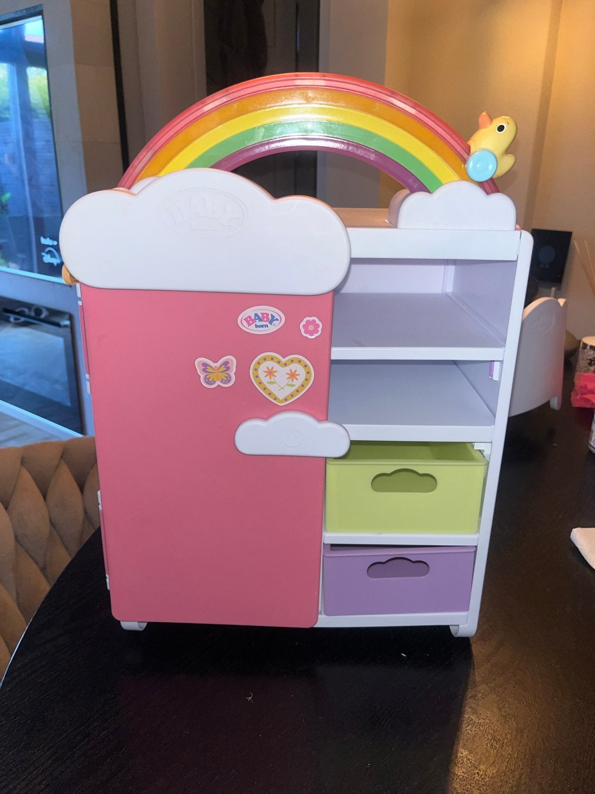 Baby Born Kledingkast met Regenboog en Lades, Kinderen en Baby's, Speelgoed | Poppen, Gebruikt, Babypop, Ophalen