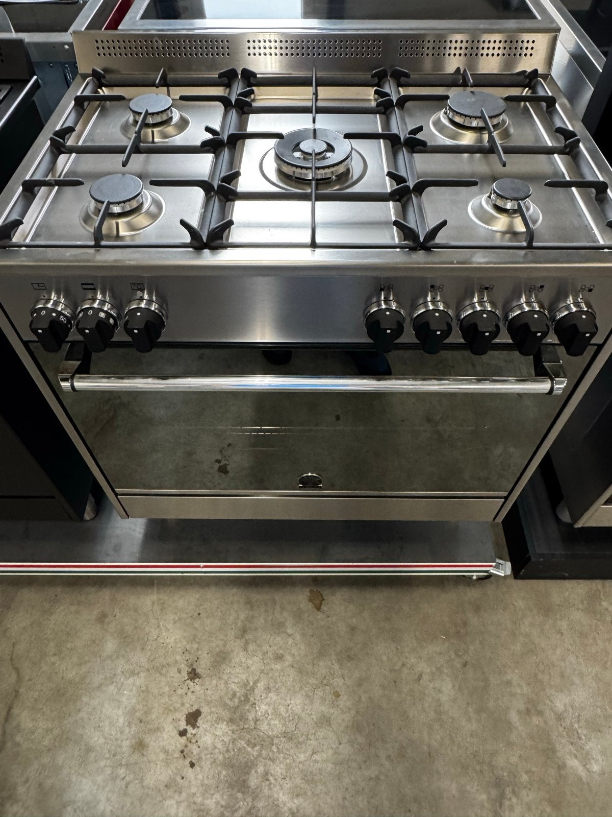 Bertazzoni Luxe Gasfornuis 90cm RVS met elektrische oven