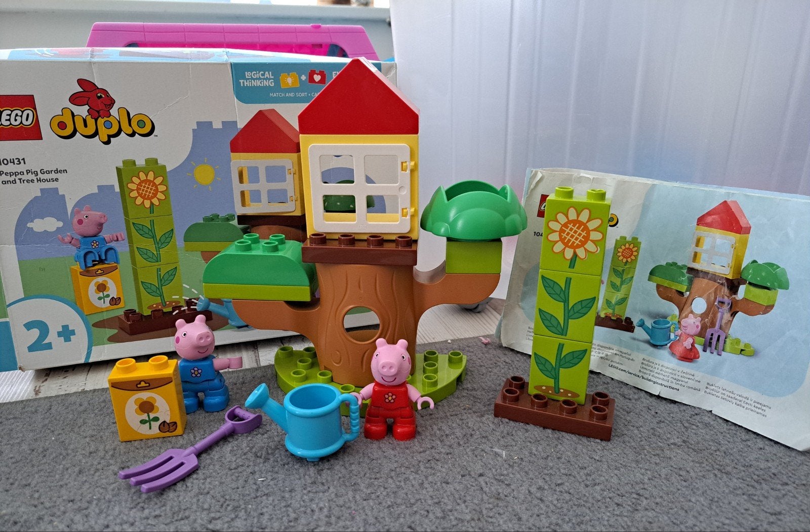 Lego Duplo Peppa Pig Tuin en Boomhuis 10431, Overige thema's, Inclusief accessoires, Ophalen of Verzenden, Zo goed als nieuw