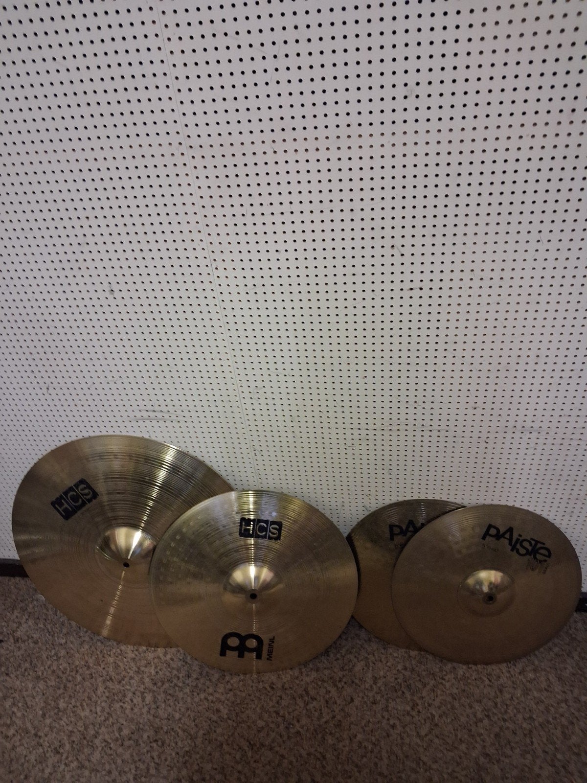 Set prima Meinl HCS - Pearl snare floor en bassdrum !!, Ophalen of Verzenden, Gebruikt, Drums of Percussie