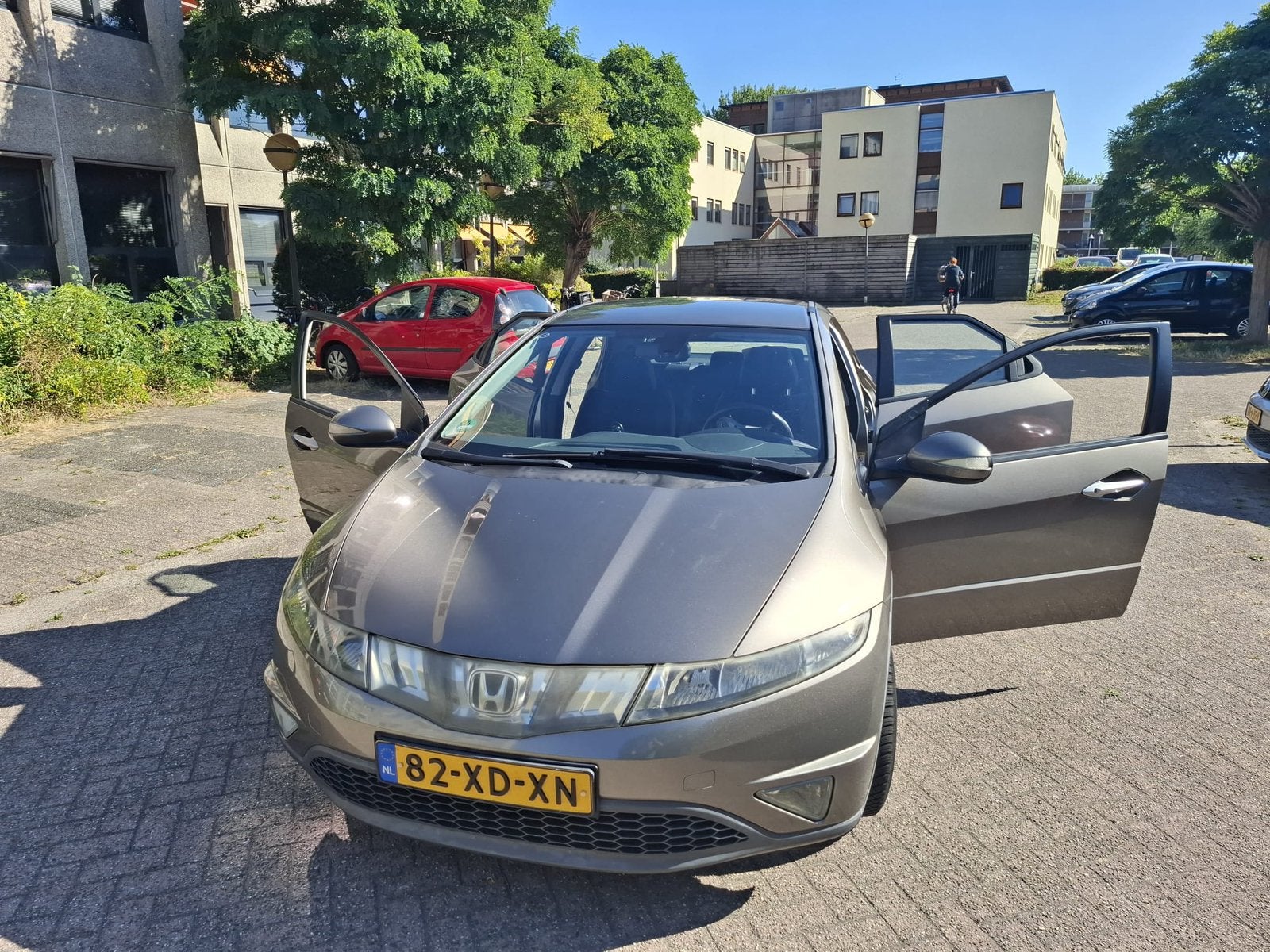 Honda Civic 1.4 I 5DR 2007 Grijs 281602, Auto's, 83 pk, 4 cilinders, Origineel Nederlands, 1200 kg