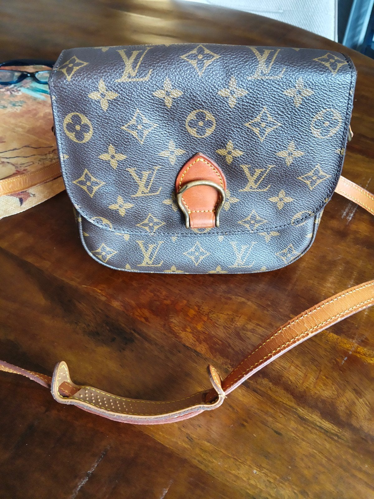 Louis Vuitton Model M schoudertasje, Ophalen of Verzenden, Gebruikt, Bruin, Schoudertasje