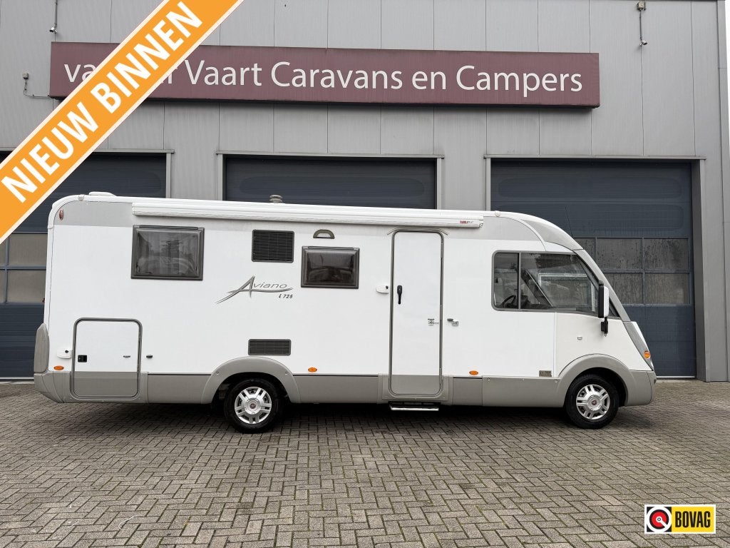Bürstner Aviano I 725 Queensbed, Integraal, Fiat, Bedrijf, Koelkast
