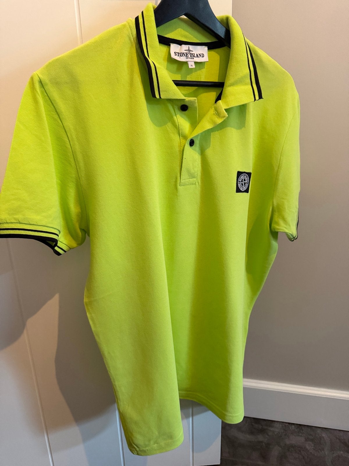 Stone Island Heren Polo - Groen - Maat XL, Ophalen of Verzenden, Zo goed als nieuw, Maat 56/58 (XL), Groen