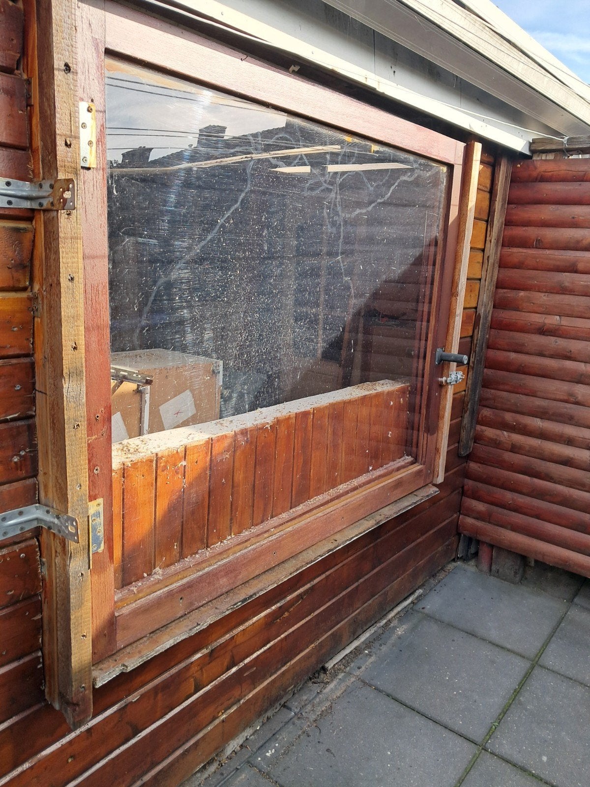 kozijnen met glas, Tuin en Terras, Ophalen, Gebruikt, Serre