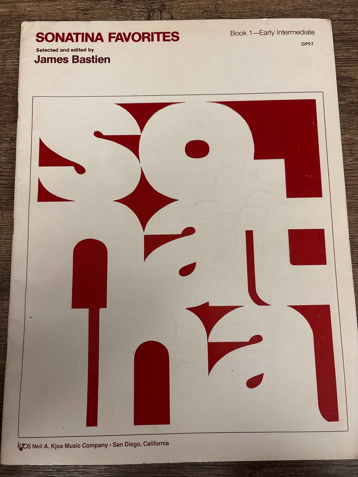 Sonatina Favorites - James Bastien (Boek 1), Gebruikt, Klassiek, Ophalen of Verzenden, Thema