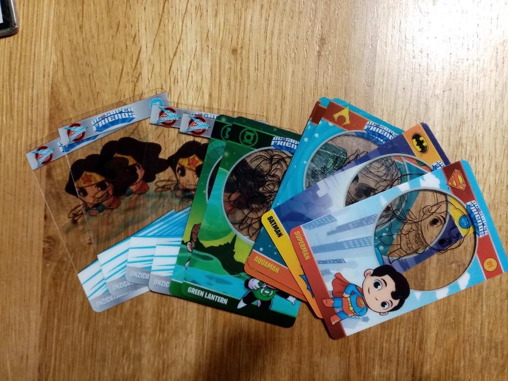 Deen DC Super Friends (11 stuks), Ophalen of Verzenden, Gebruikt, Meerdere plaatjes