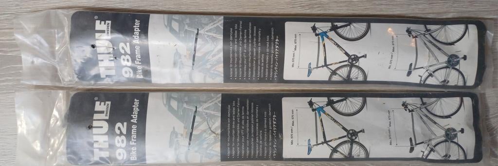 2x Thule 982 frame adapter bike / fiets, Ophalen of Verzenden, 2 fietsen, Nieuw, Fietsendrager-accessoire
