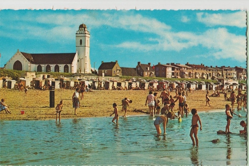 Katwijk aan zee. Boulevard -Oude kerk 1965, Ophalen, 1960 tot 1980, Gelopen, Zuid-Holland