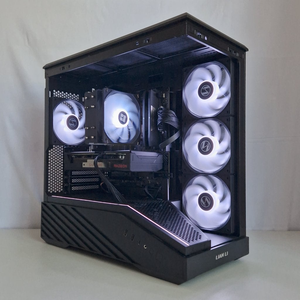 RTX 5060 TI, Ryzen 7 7700 | Fishtank PC, Computers en Software, Desktop Pc's, Nieuw, 4 Ghz of meer, SSD, 16 GB, Met videokaart