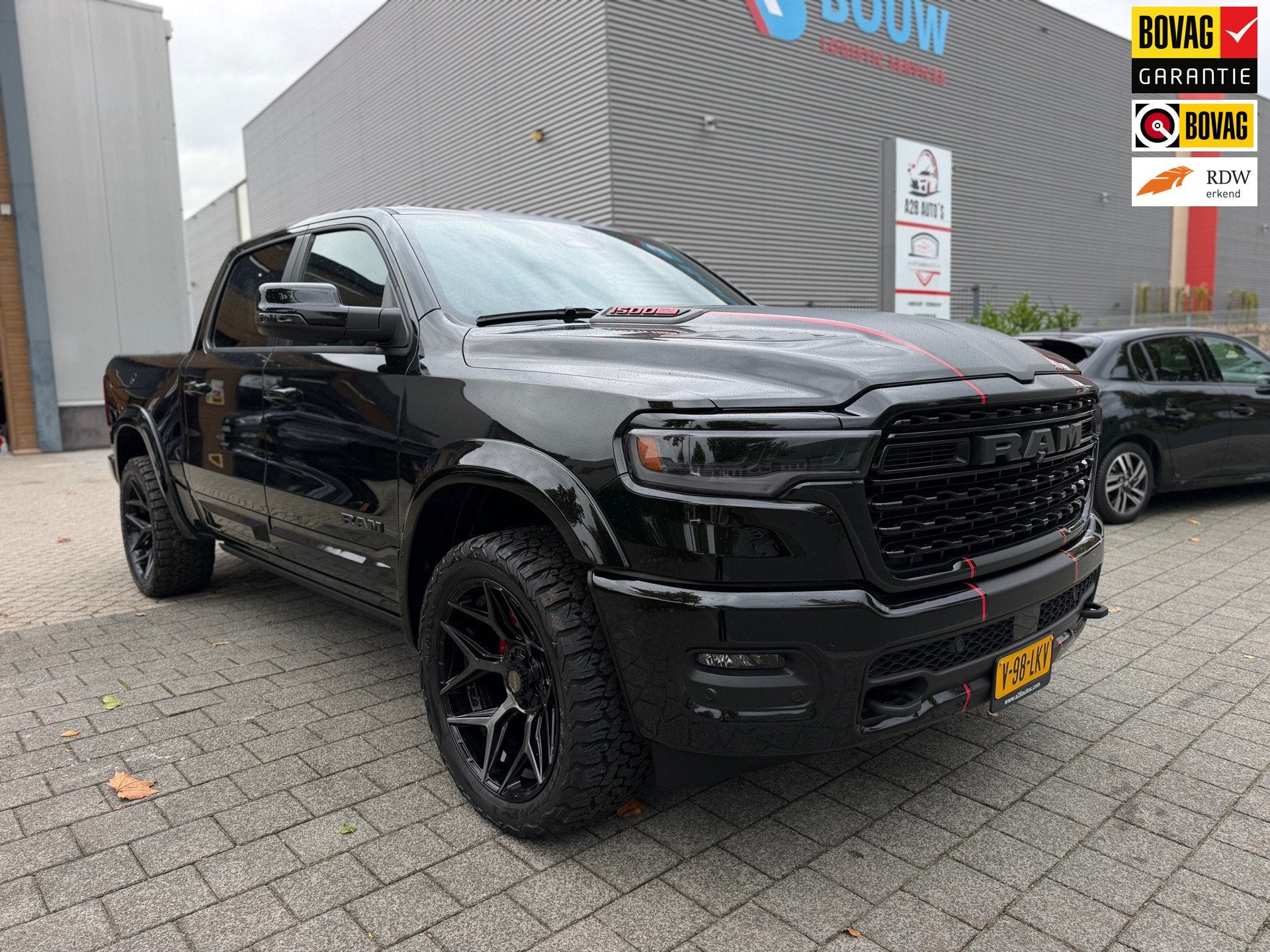 Ram RAM 1500, Auto's, Dealer onderhouden, 2993 cc, Zwart, Leder