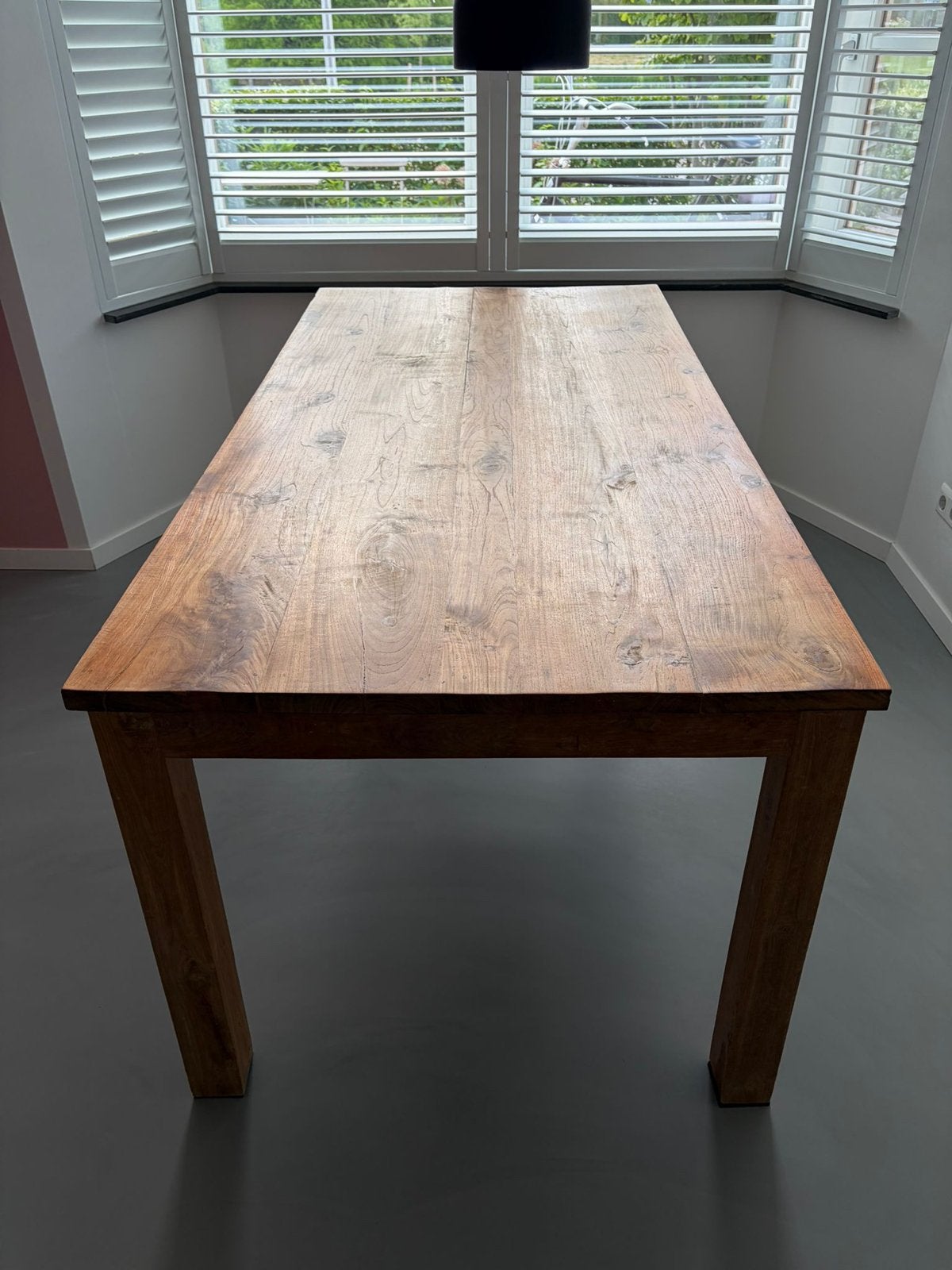 Robuuste Teakhouten Eettafel - 180 * 90cm, Huis en Inrichting, Tafels | Eettafels, Gebruikt, 50 tot 100 cm, 150 tot 200 cm, Vijf personen of meer