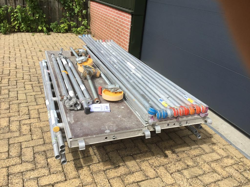 Custers Rolsteiger 6;2 werkthoogte, Doe-het-zelf en Verbouw, Steigers, Ophalen, Gebruikt, Rolsteiger of Kamersteiger, 5 meter of hoger