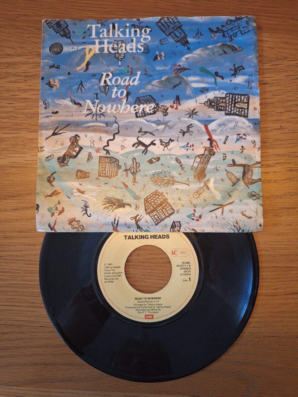Talking Heads - Road to Nowhere (Vinyl Single), Gebruikt, Fotohoes, 7 inch, Ophalen of Verzenden