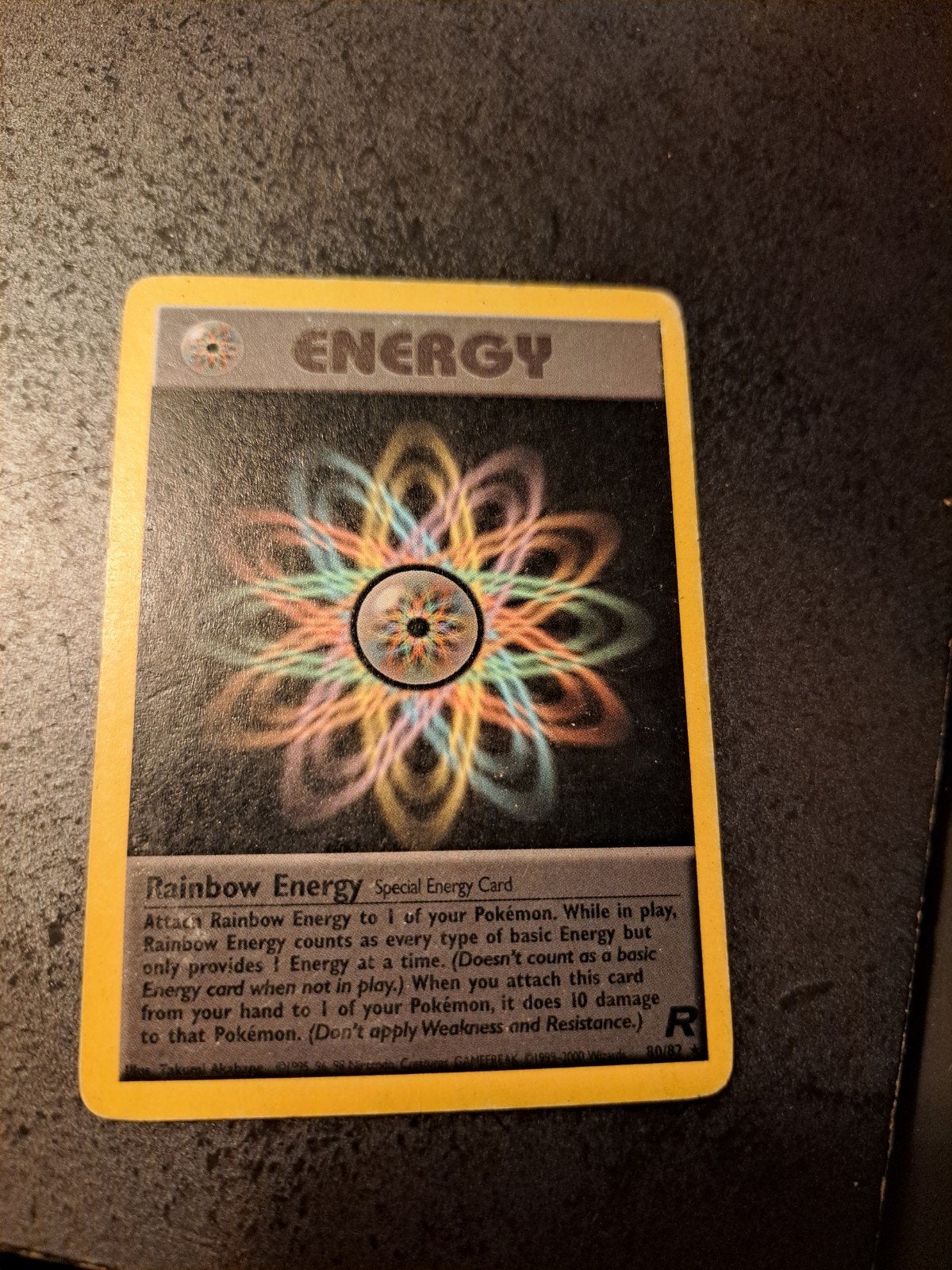 Pokemon Rainbow Energy kaart, Ophalen of Verzenden, Gebruikt, Losse kaart