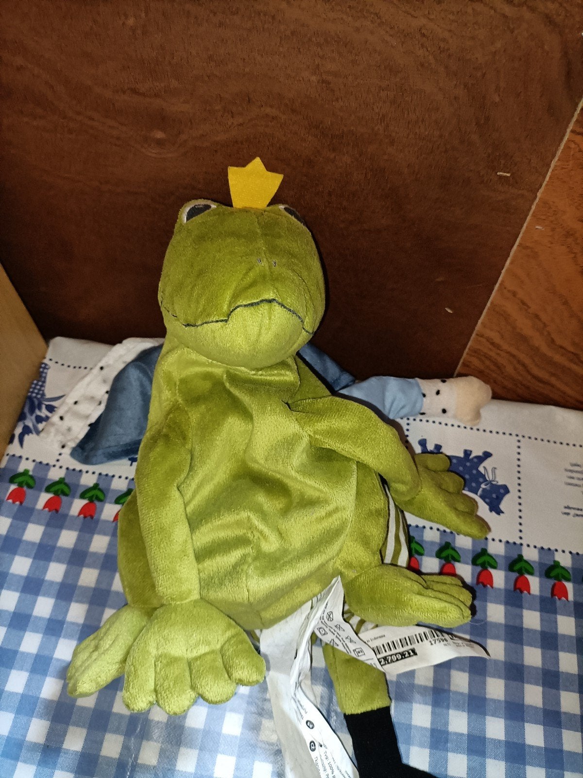 Ikea De kikker en de prins knuffel 38 cm groot, Ophalen of Verzenden, Zo goed als nieuw