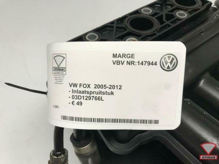vw fox 2005 2012 inlaatspruitstuk 03d129766l, Gebruikt, Volkswagen, Volkswagen AG, Berliner Ring 2
38440  Wolfsburg, DE
