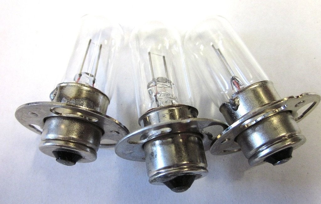 3 Toonlampen B7F 4 Volt-0,75 Amp. voor 16mm projectors, Audio, Tv en Foto, Ophalen, 16mm film