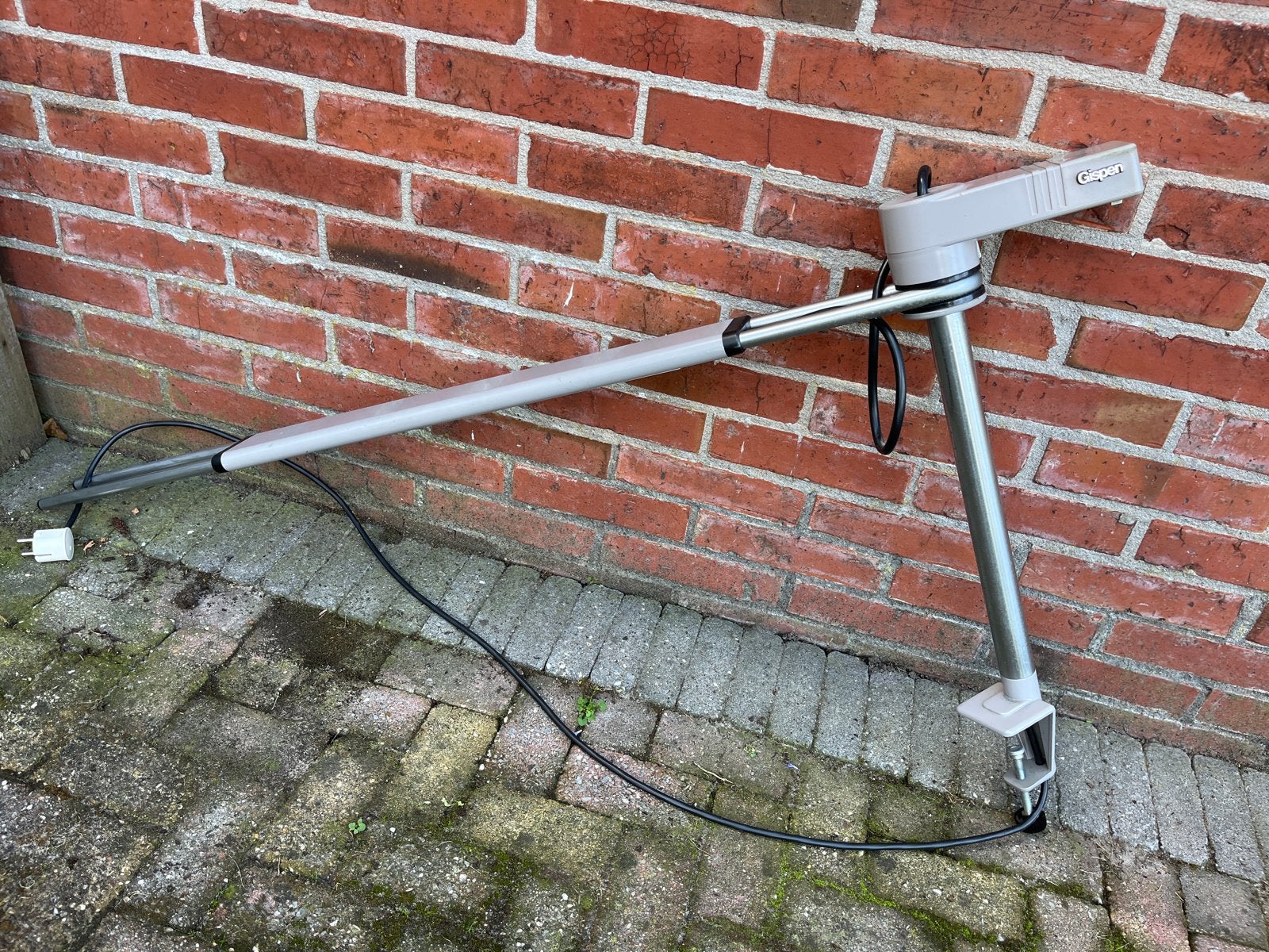 Gispen Bureaulamp 8452 - Vintage Design Klemlamp, Huis en Inrichting, Bureaulamp, Overige merken, Vintage, Grijs
