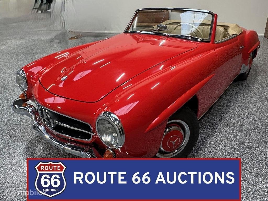 Mercedes-Benz 190 SL | 1961 | Route 66 Auctions, Overige carrosserieën, Zwart, Mercedes-Benz, Bedrijf