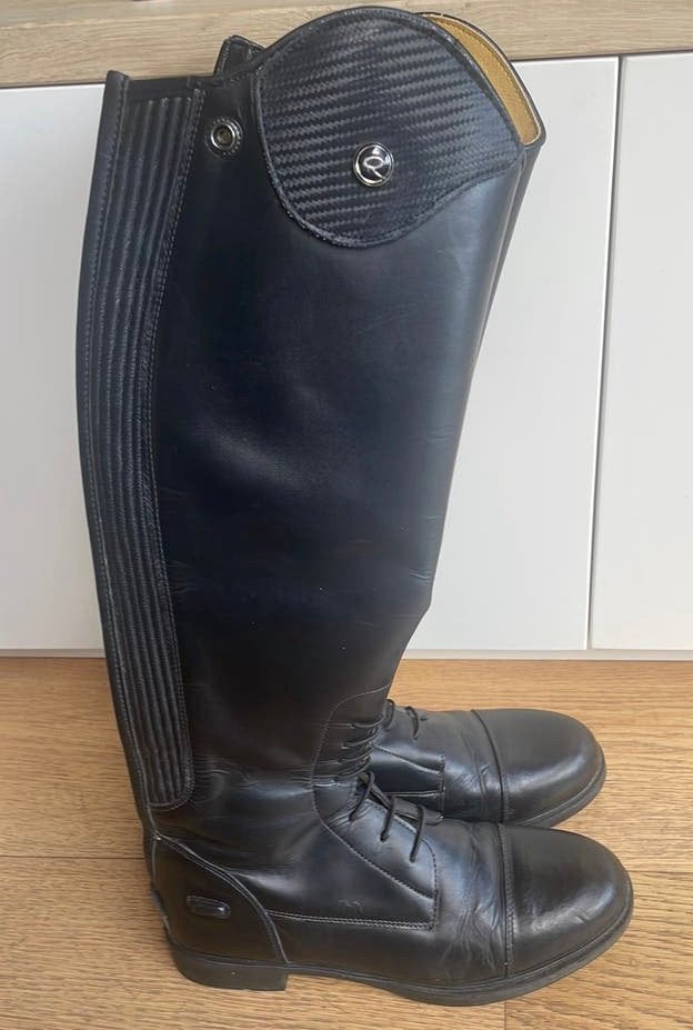 Rijlaarzen QHP zwart, maat 39 (N), Dieren en Toebehoren, Paardrijkleding, Ophalen of Verzenden, Zo goed als nieuw, Dames, Schoeisel