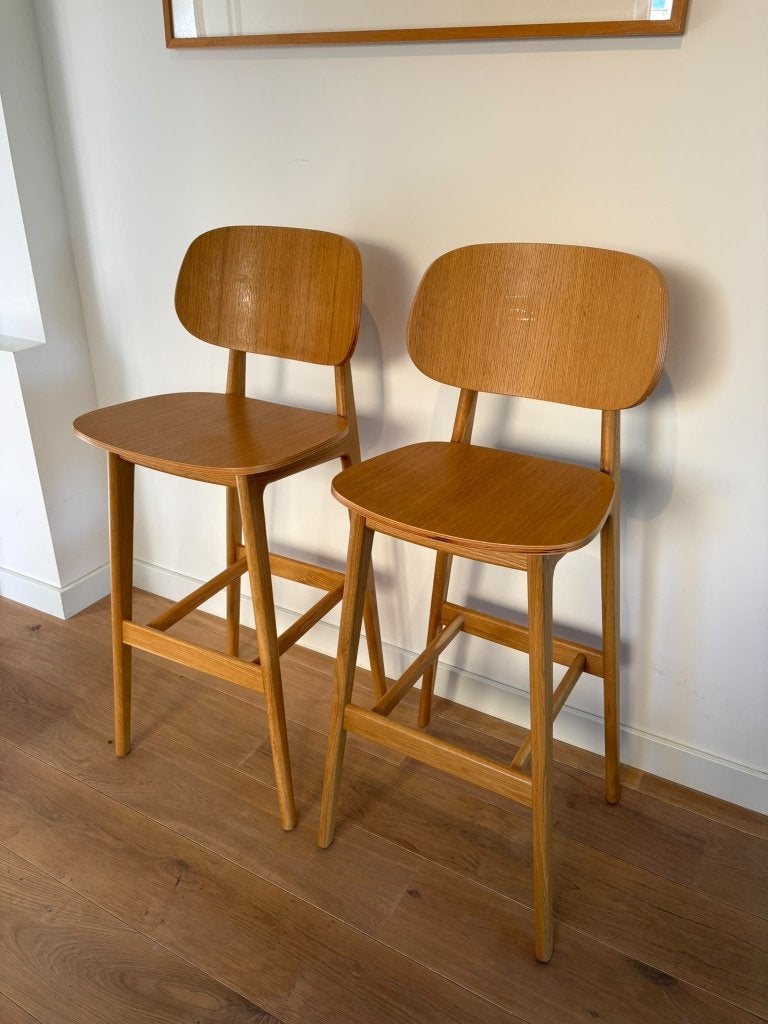 Houten design barkrukken Scandinavisch