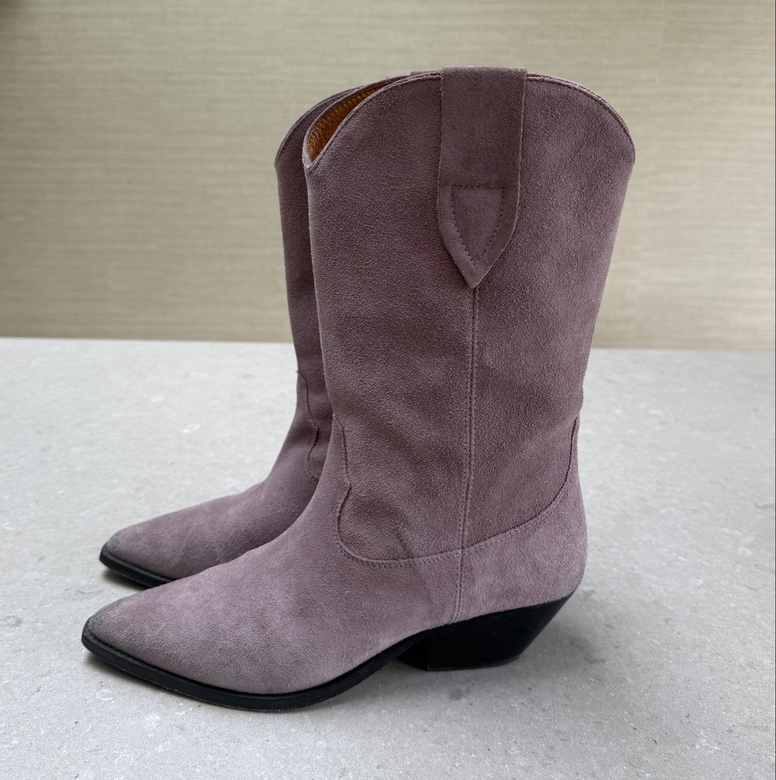 Isabel Marant Duerto Laarzen Mauve Suède Maat 39, Verzenden, Gedragen, Overige kleuren, Lage of Enkellaarzen