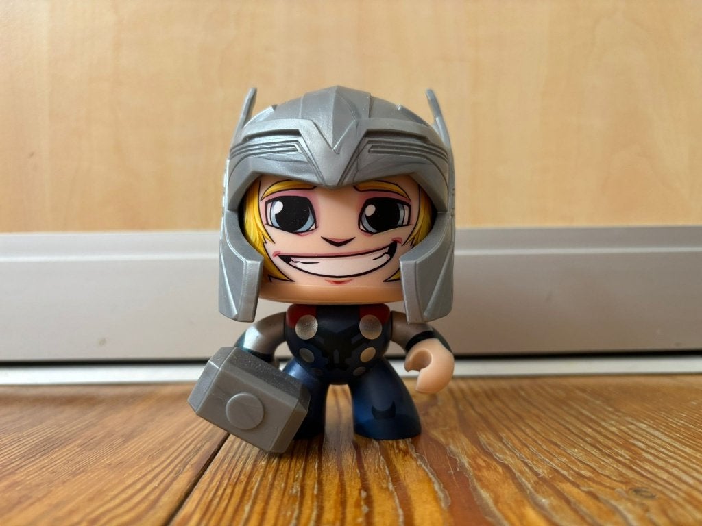 Mighty Muggs Thor Marvel Figuur - Draaiend Gezicht, Ophalen of Verzenden, Gebruikt