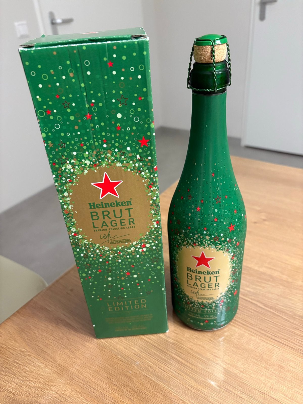 Heineken Brut Lager Limited Edition fles in geschenkverpakki, Verzenden, Nieuw, Flesje(s), Heineken