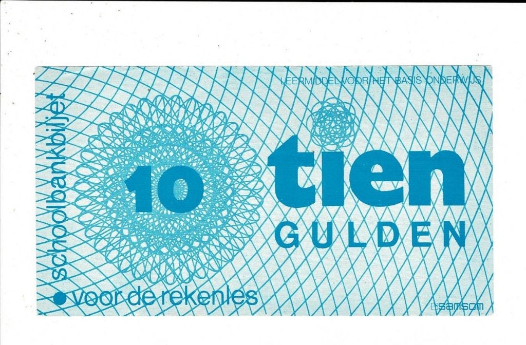 Samson Schoolgeld, 10 gulden 60'er jaren, Postzegels en Munten, Bankbiljetten | Nederland, Verzenden, 10 gulden