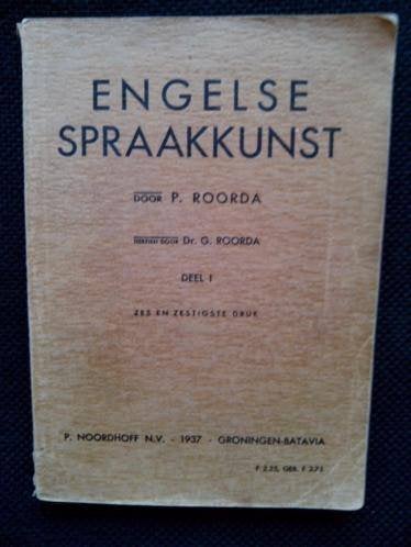 P. Roorda - Engelse Spraakkunst, deel 1, Ophalen of Verzenden, Gelezen, P. Roorda