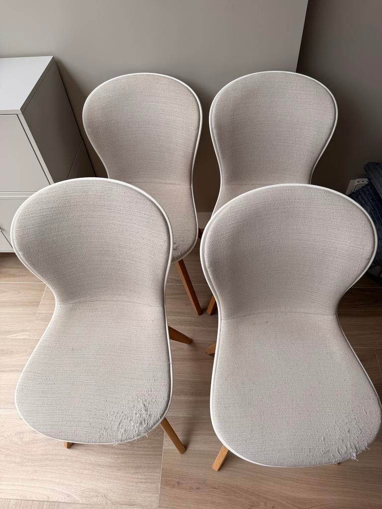 4 BoConcept eetkamerstoelen - opnieuw bekleden, Ophalen, Gebruikt, Overige kleuren, Vier