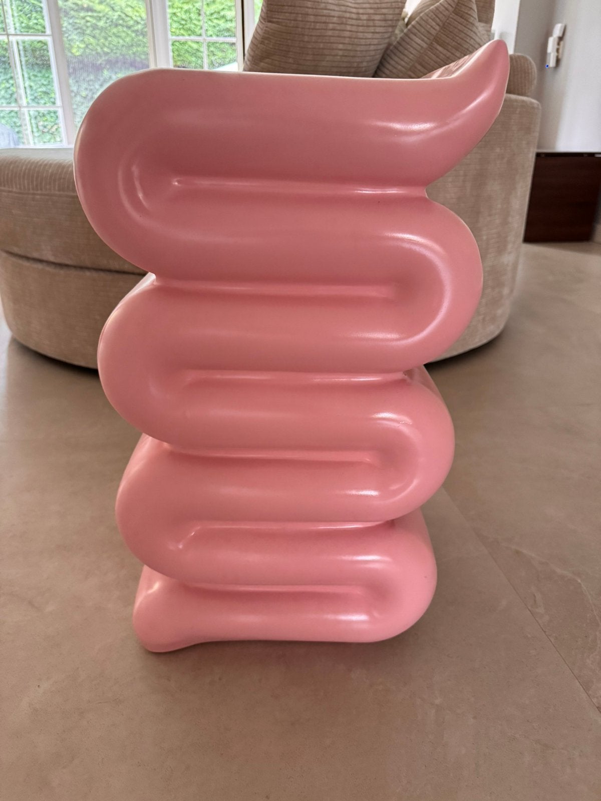 &k amsterdam Pillar Whip H 62 cm - Roze, Huis en Inrichting, Ophalen, Minder dan 55 cm, Rond, Zo goed als nieuw
