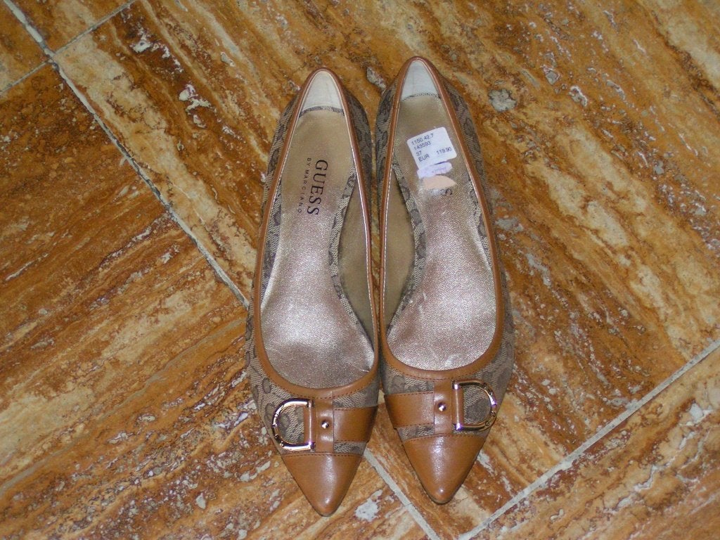 GUESS by MARCIANO schoenen,Mt 37 als nieuw, Tweedehands, Guess, Bruin, Tweedehands