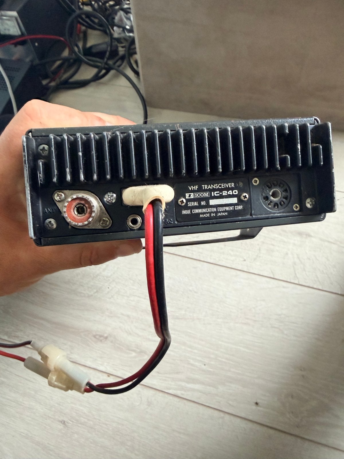 Icom IC-240AD VHF FM Transceiver met microfoon, Ophalen, Gebruikt, Zender en Ontvanger
