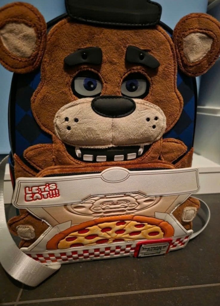 Loungefly Five Nights at Freddy's Freddy Rugzak, Ophalen, Overige figuren, Zo goed als nieuw, Tas, Koffer of Zak