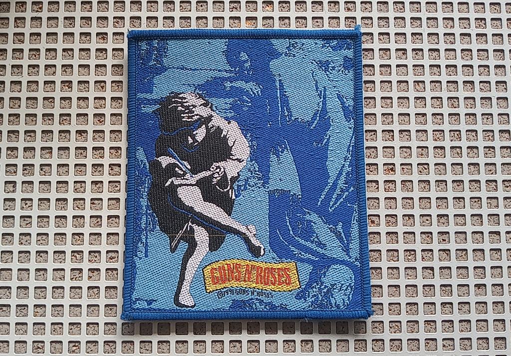 Guns N' Roses blauwe border 1991 Use Your Illusion II patch, Verzenden, Nieuw, Kleding