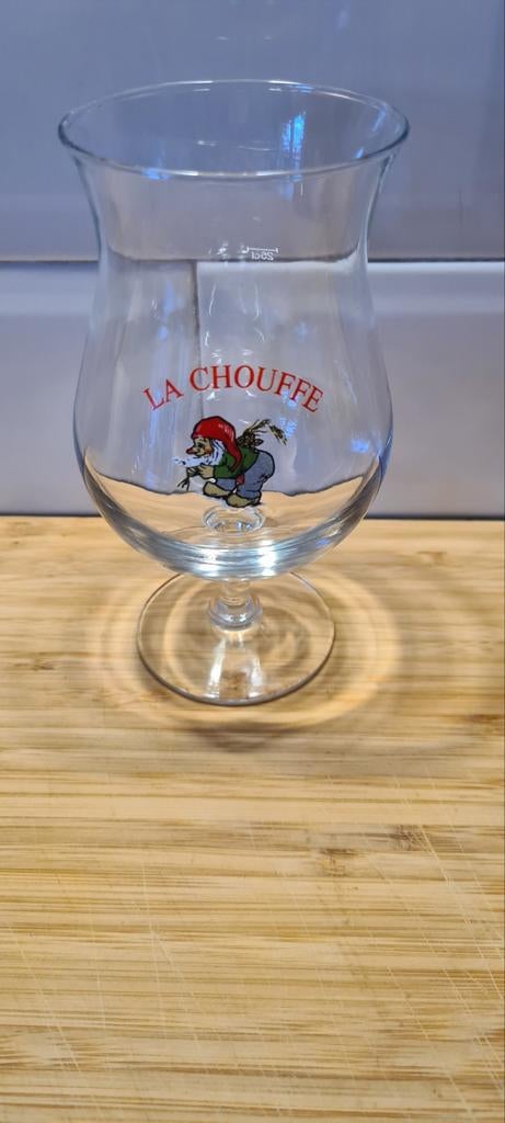 La Chouffe bierglas 25 cc, Ophalen of Verzenden, Zo goed als nieuw, Overige merken, Glas