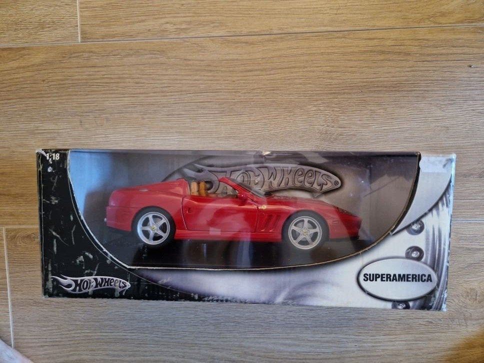 Hot Wheels Superamerica Ferrari 1:18 modelauto, Hobby en Vrije tijd, Ophalen, Nieuw, Auto, Hot Wheels