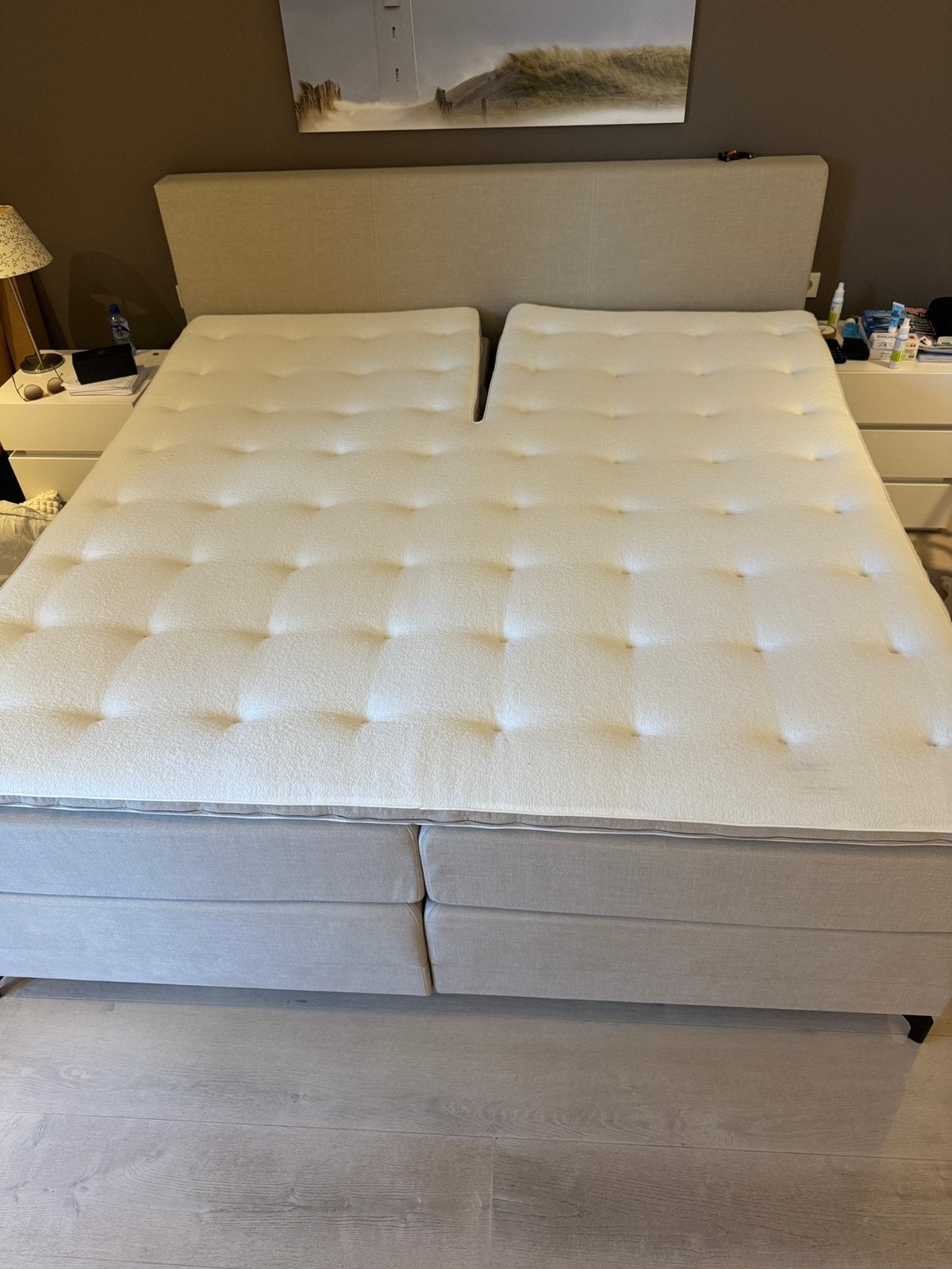 Topper 200x210 NIEUW, Ophalen of Verzenden, Zo goed als nieuw, Tweepersoons, 180 cm